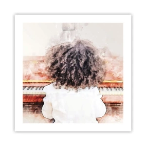 Plakat - i et ny verden - 50x50 cm