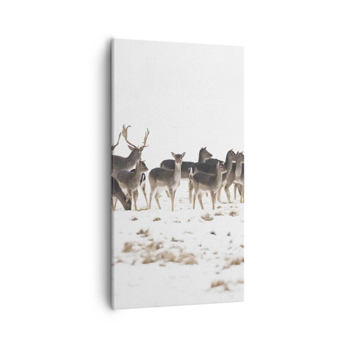 Lærredstryk - Billede på lærred - Er det snart jul? - 55x100 cm