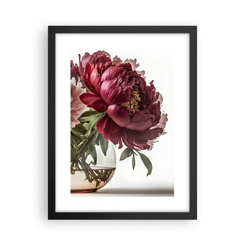 Plakat i sort ramme - I fuldt flor af skønhed - 30x40 cm