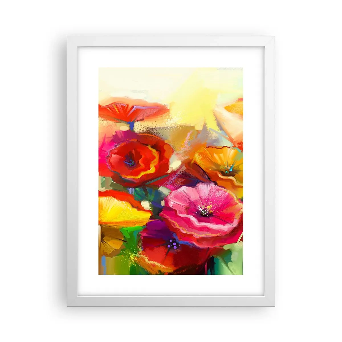 Plakat i hvid ramme - Ikke kun rødt - 30x40 cm