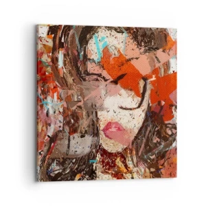 Lærredstryk - Billede på lærred - Ingen ved, hvordan du virkelig er - 70x70 cm