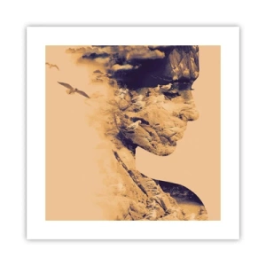 Plakat - Smuk af natur - 40x40 cm