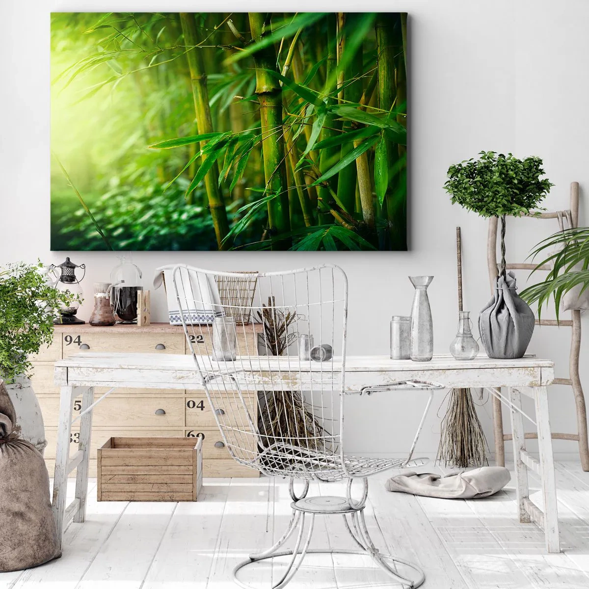 Lærredstryk - Billede på lærred - Lær selve det grønne at kende - 100x70 cm