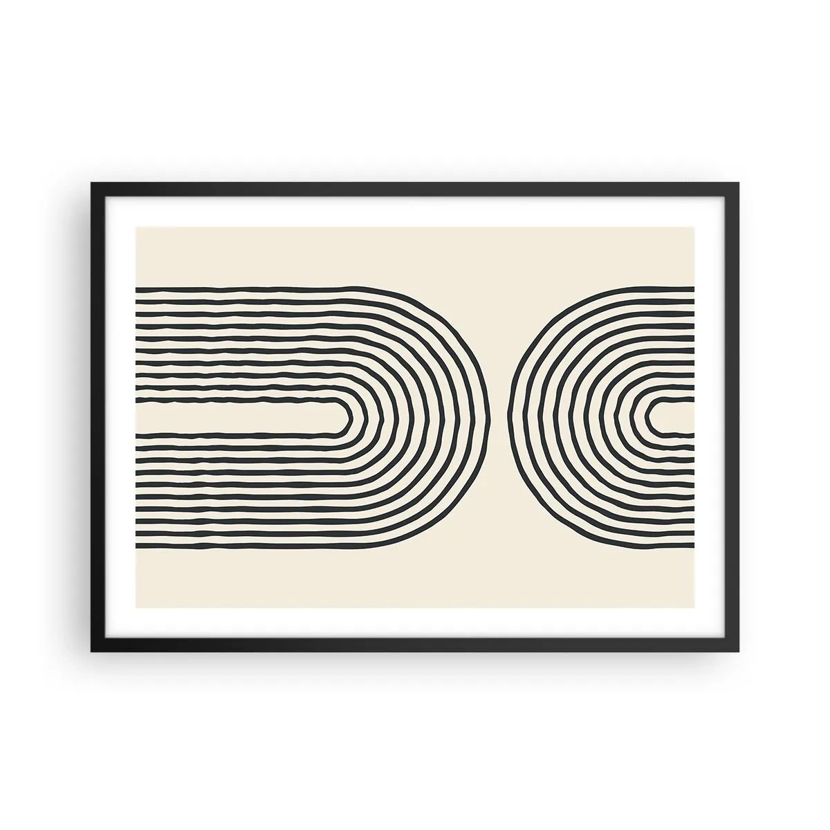 Plakat i sort ramme - Kommer snart... - 70x50 cm