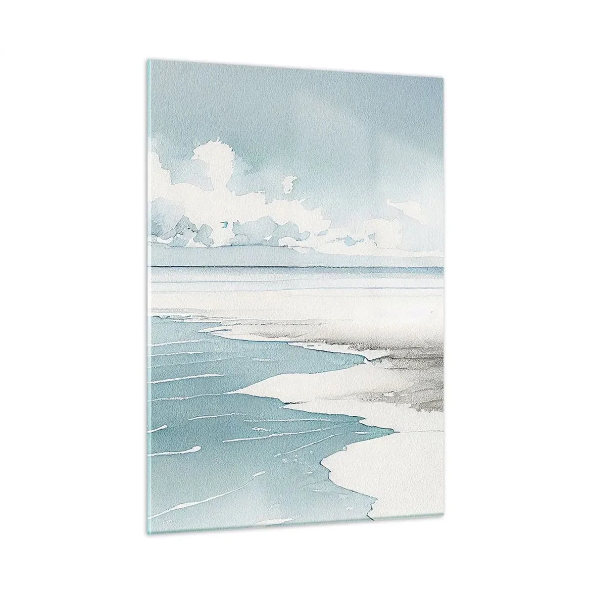 Billede på glas - Blidt tidevand - 50x70 cm