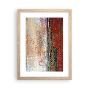 Plakat i ramme af lyst egetræ - Måske er det havet - 30x40 cm