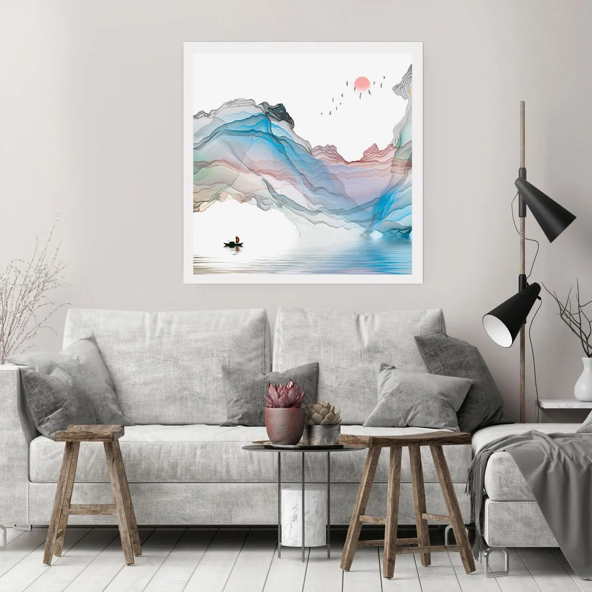 Plakat - Mod krystalbjergene - 60x60 cm