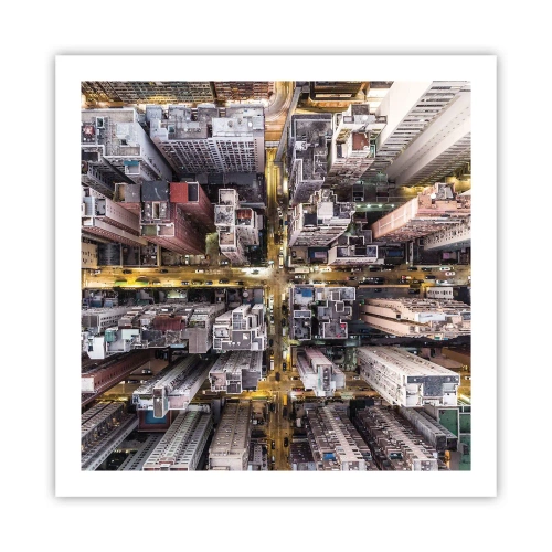 Plakat - Hilsner fra Hong Kong - 60x60 cm