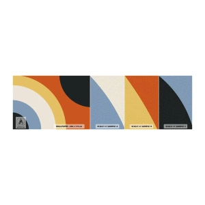 Fototapet Prøve Standard Eco - Over for hinanden - Abstraktion, Stykke, Moderne kunst - 100x30 cm