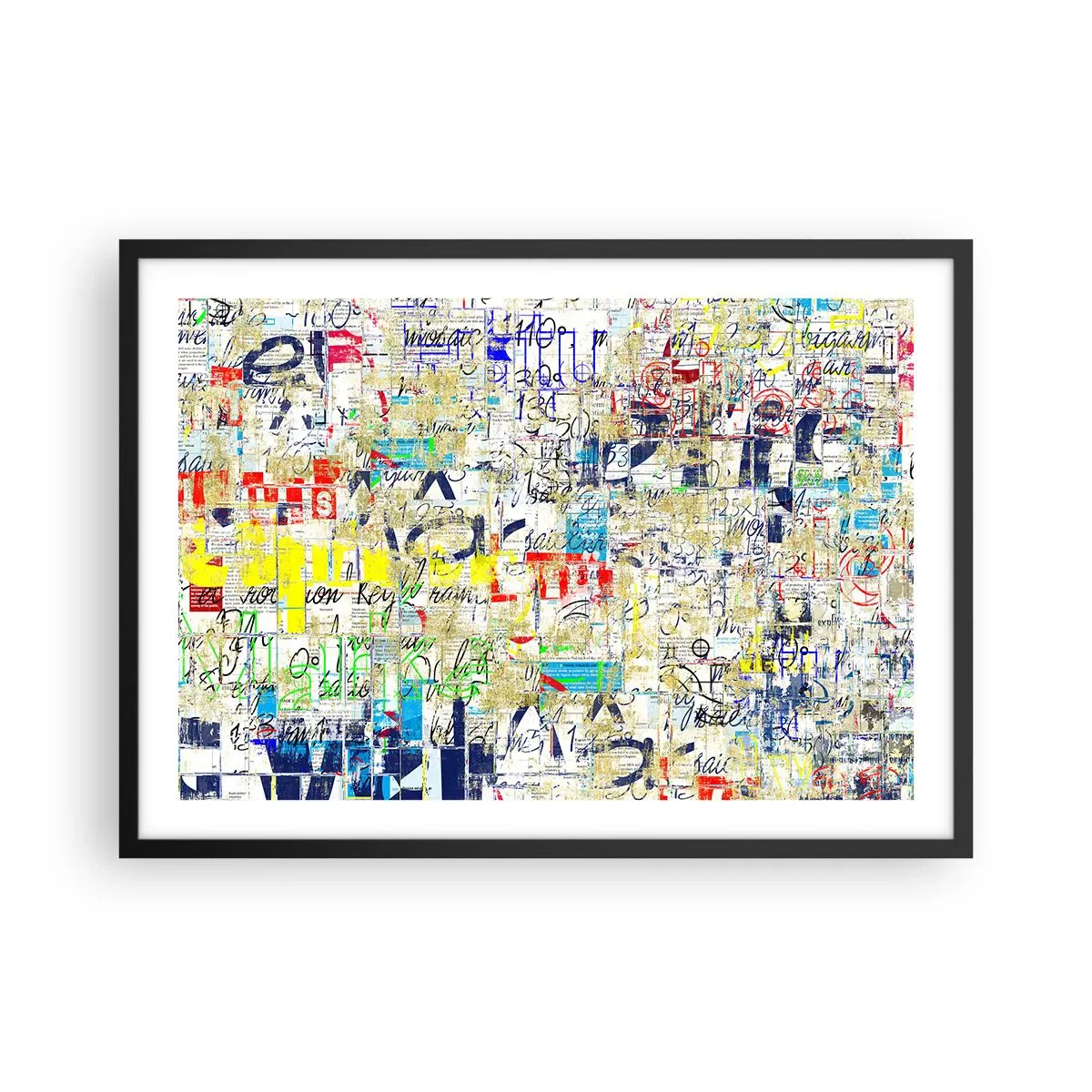 Plakat i sort ramme - Simpelthen en fryd for øjet - 70x50 cm