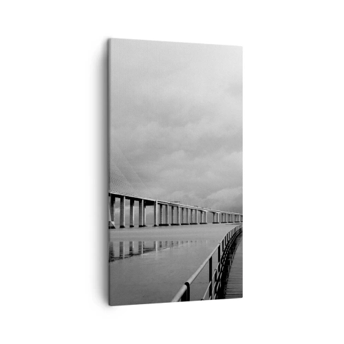 Lærredstryk - Billede på lærred - Til hver, hvad han fortjener - 45x80 cm