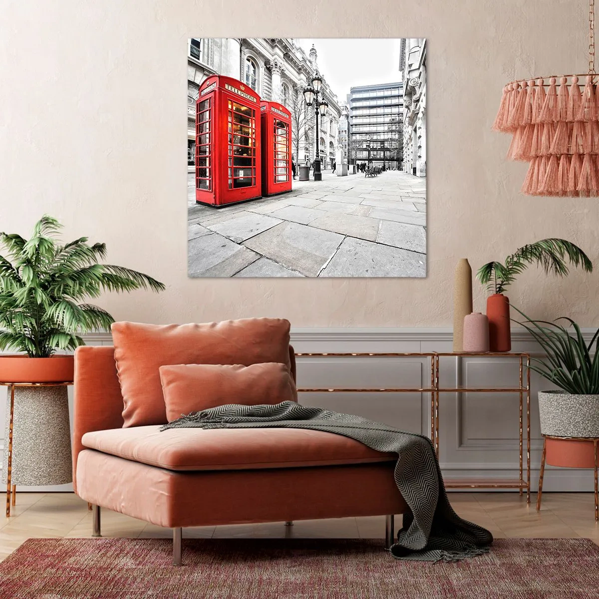 Lærredstryk - Billede på lærred - Welcome to London - 30x30 cm