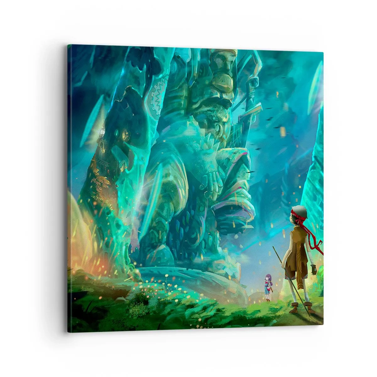 Lærredstryk - Billede på lærred - Fra den store eventyrbog - 70x70 cm