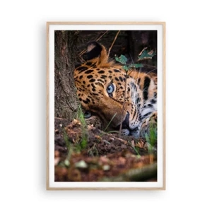 Plakat i ramme af lyst egetræ - Stol på mig - 70x100 cm