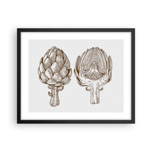 Plakat i sort ramme - Lektion i anatomi - 50x40 cm