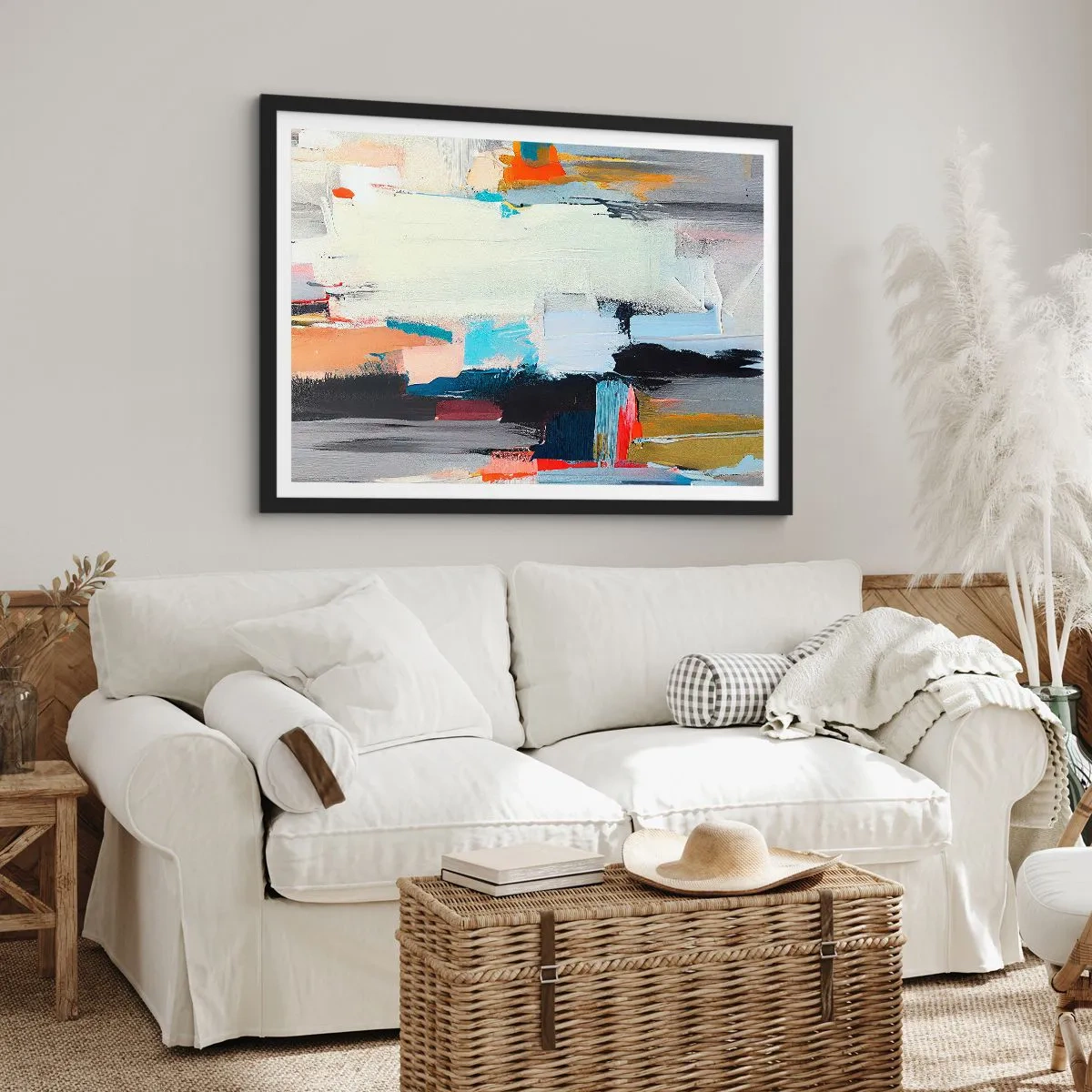 Plakat i sort ramme - Er der en metode? - 100x70 cm