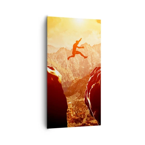 Lærredstryk - Billede på lærred - Overskridelse af grænser - 65x120 cm