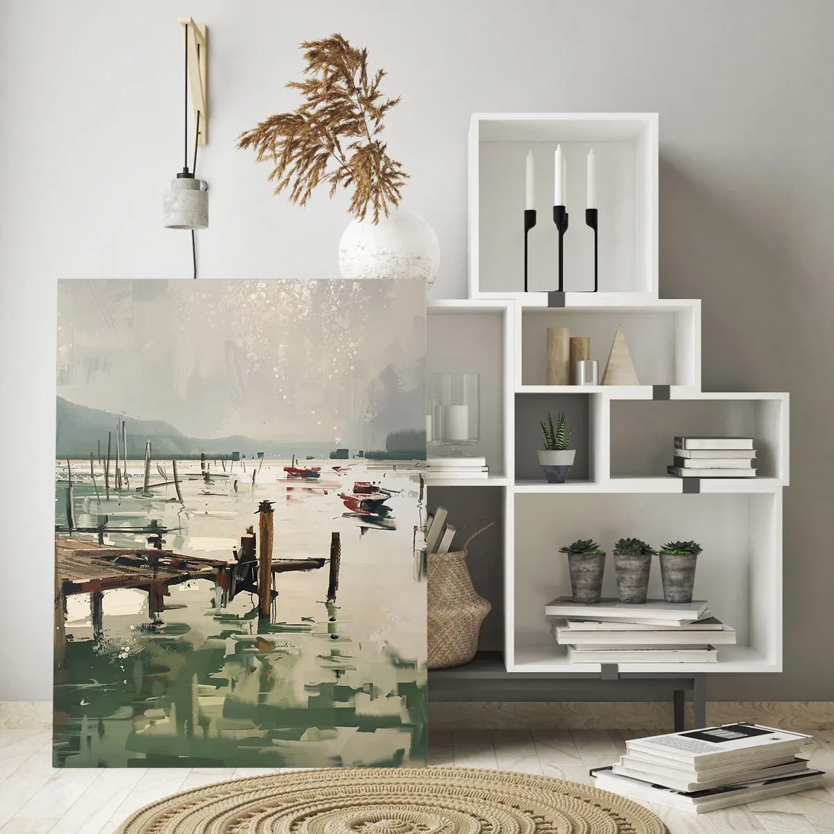 Billede på glas - Dækket af en smeltet måne - 50x70 cm