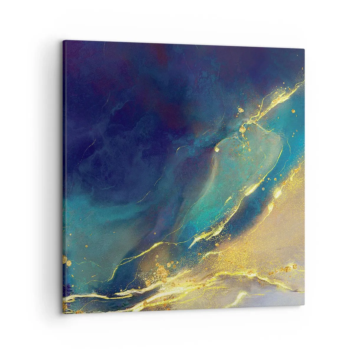 Lærredstryk - Billede på lærred - Gylden marsk - 50x50 cm