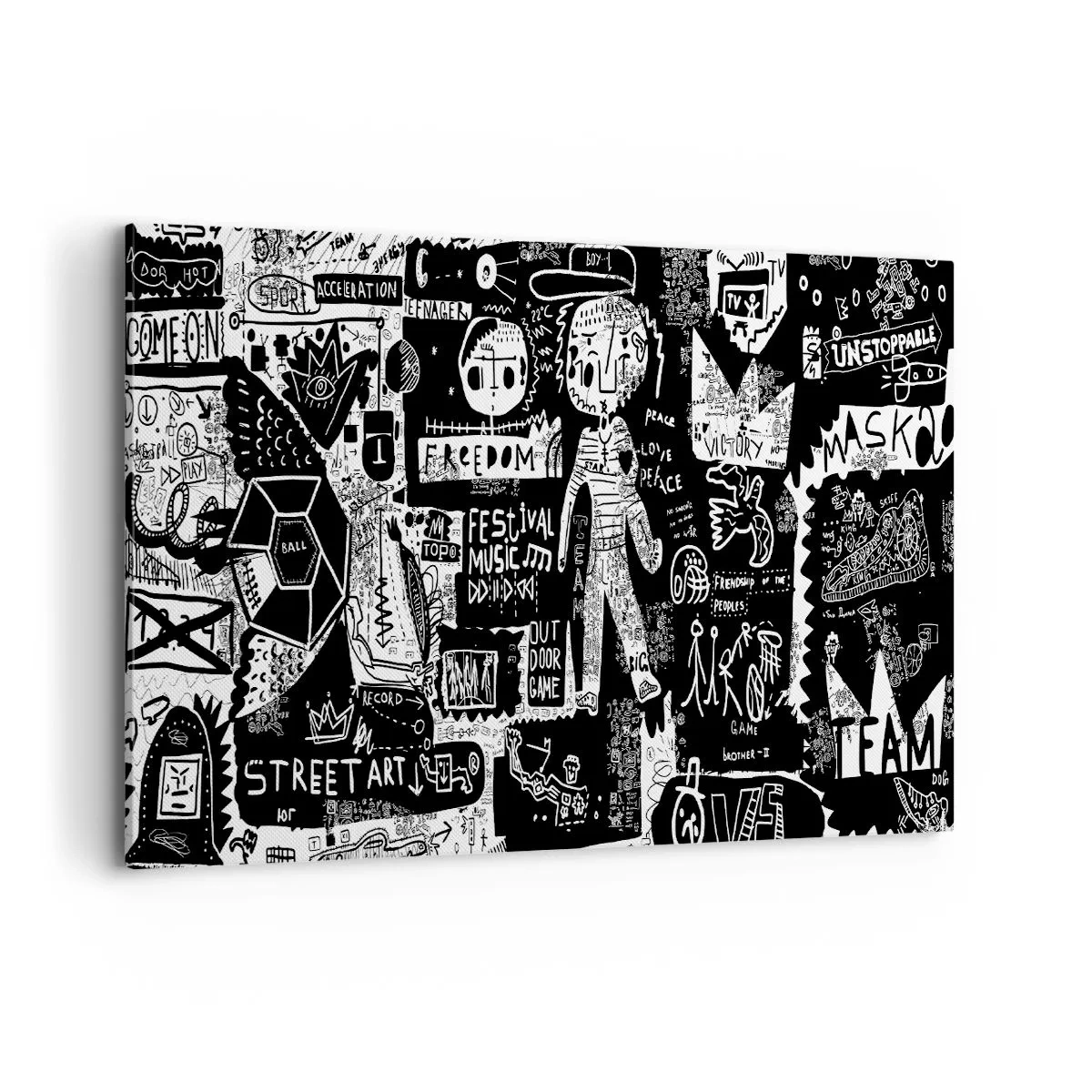 Lærredstryk - Billede på lærred - Den åndelige ungdom med lov og glæde - 120x80 cm