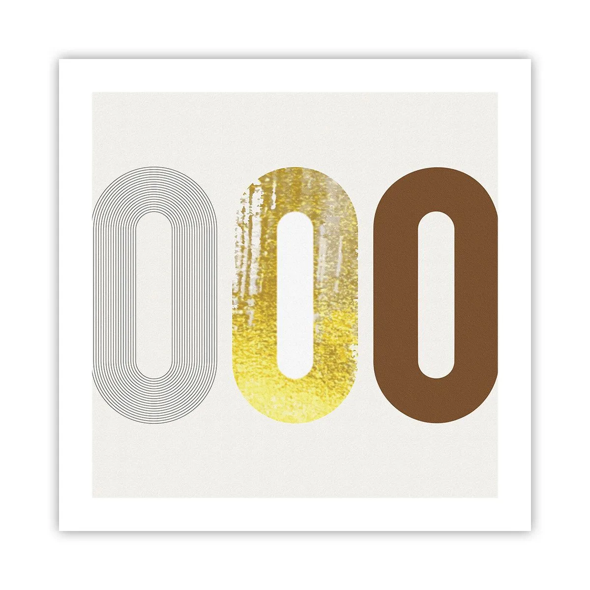 Plakat - Åhhh! - 50x50 cm