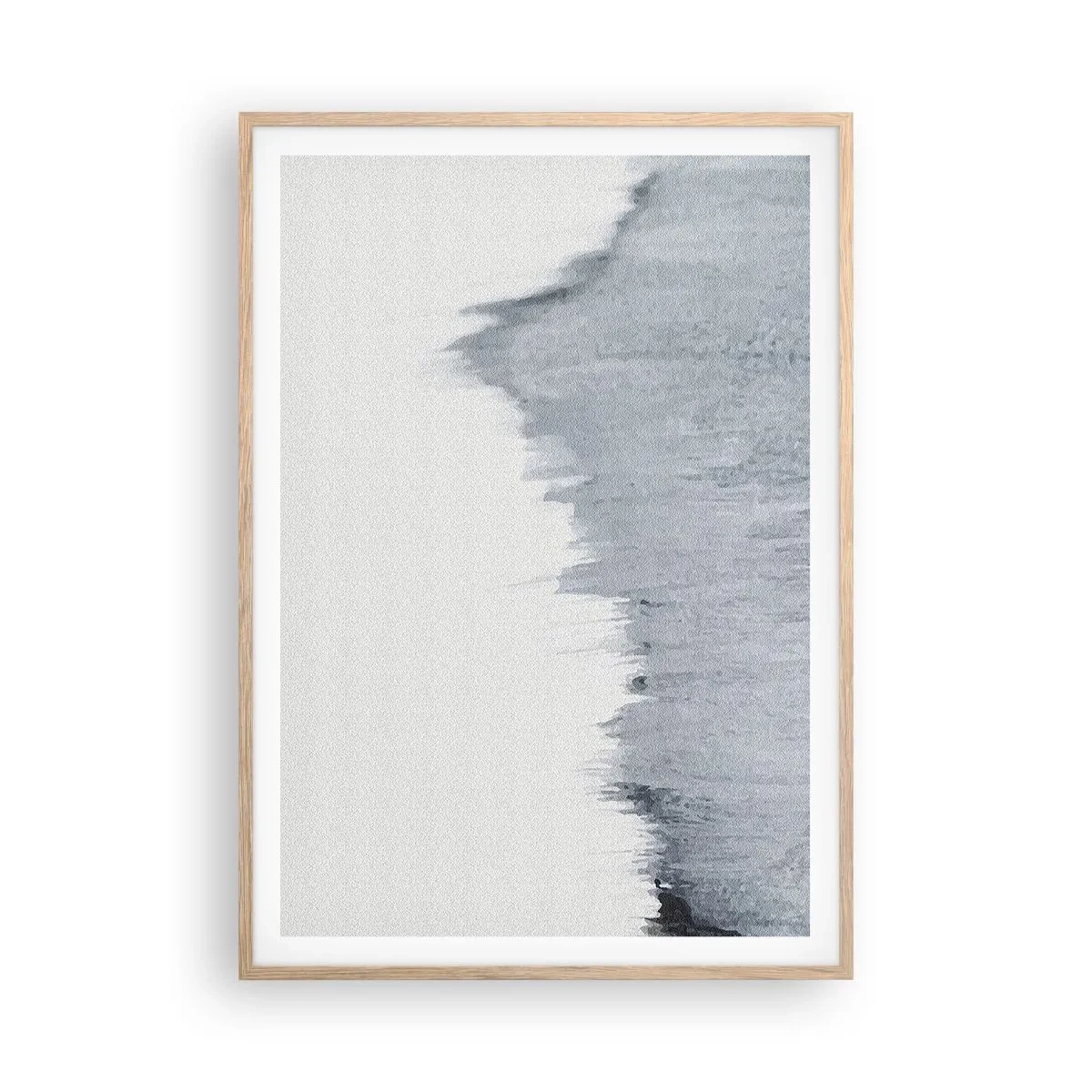 Plakat i ramme af lyst egetræ - Mystisk plade - 70x100 cm