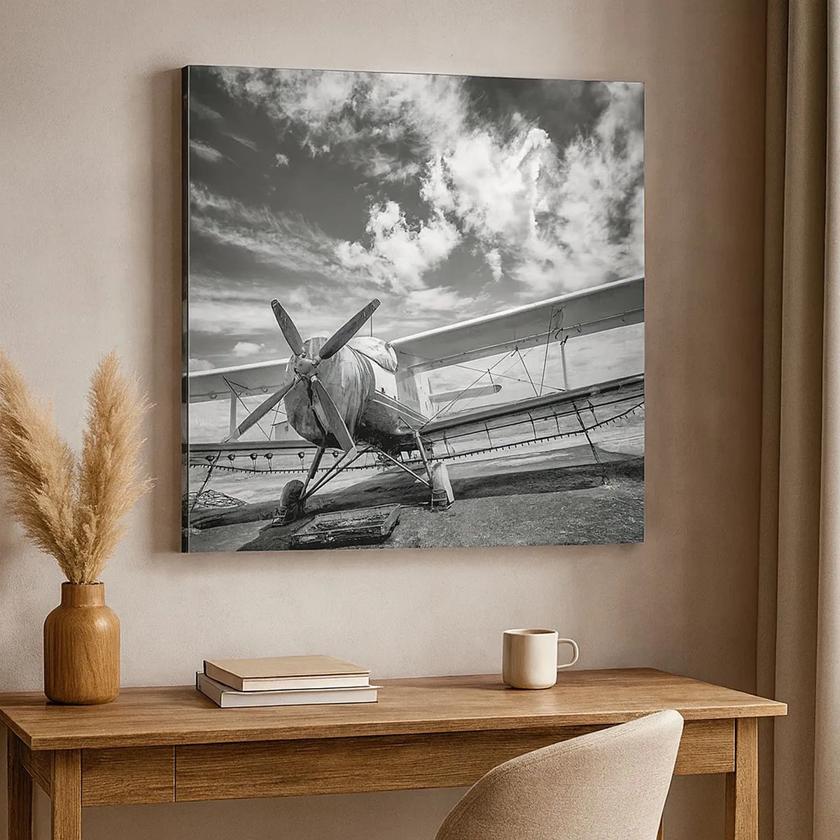 Lærredstryk - Billede på lærred - Jeg kan ikke vente! - 30x30 cm