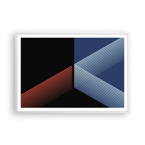 Plakat i hvid ramme - En simpel historie - 100x70 cm