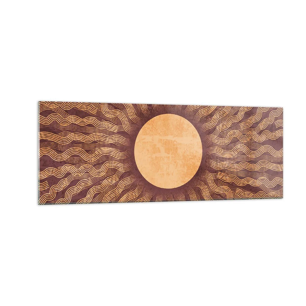 Billede på glas - Ikon for solen - 140x50 cm