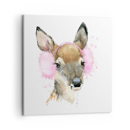 Lærredstryk - Billede på lærred - Og frosten er ikke længere skræmmende - 60x60 cm
