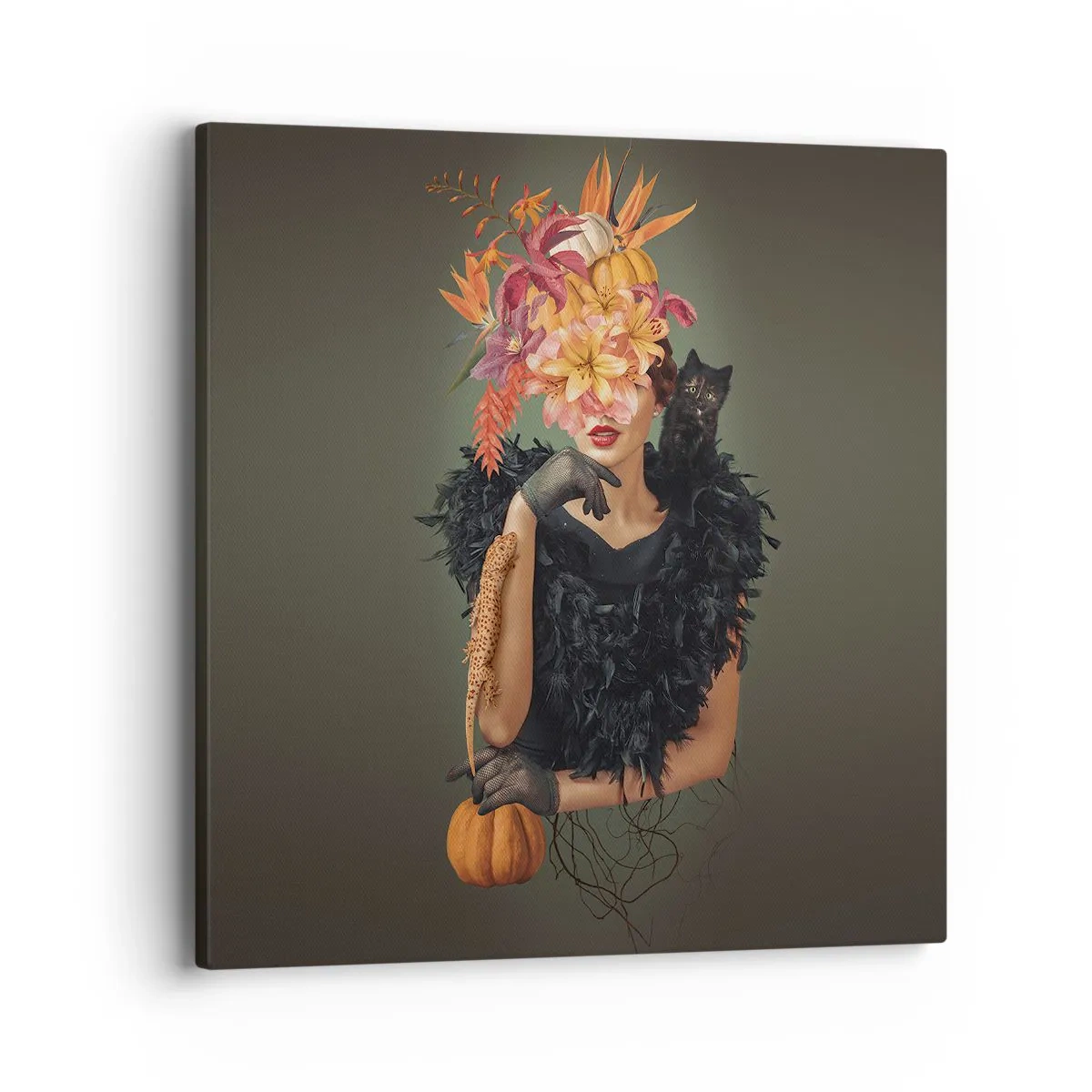 Lærredstryk - Billede på lærred - Heksens fortryllelse - 40x40 cm