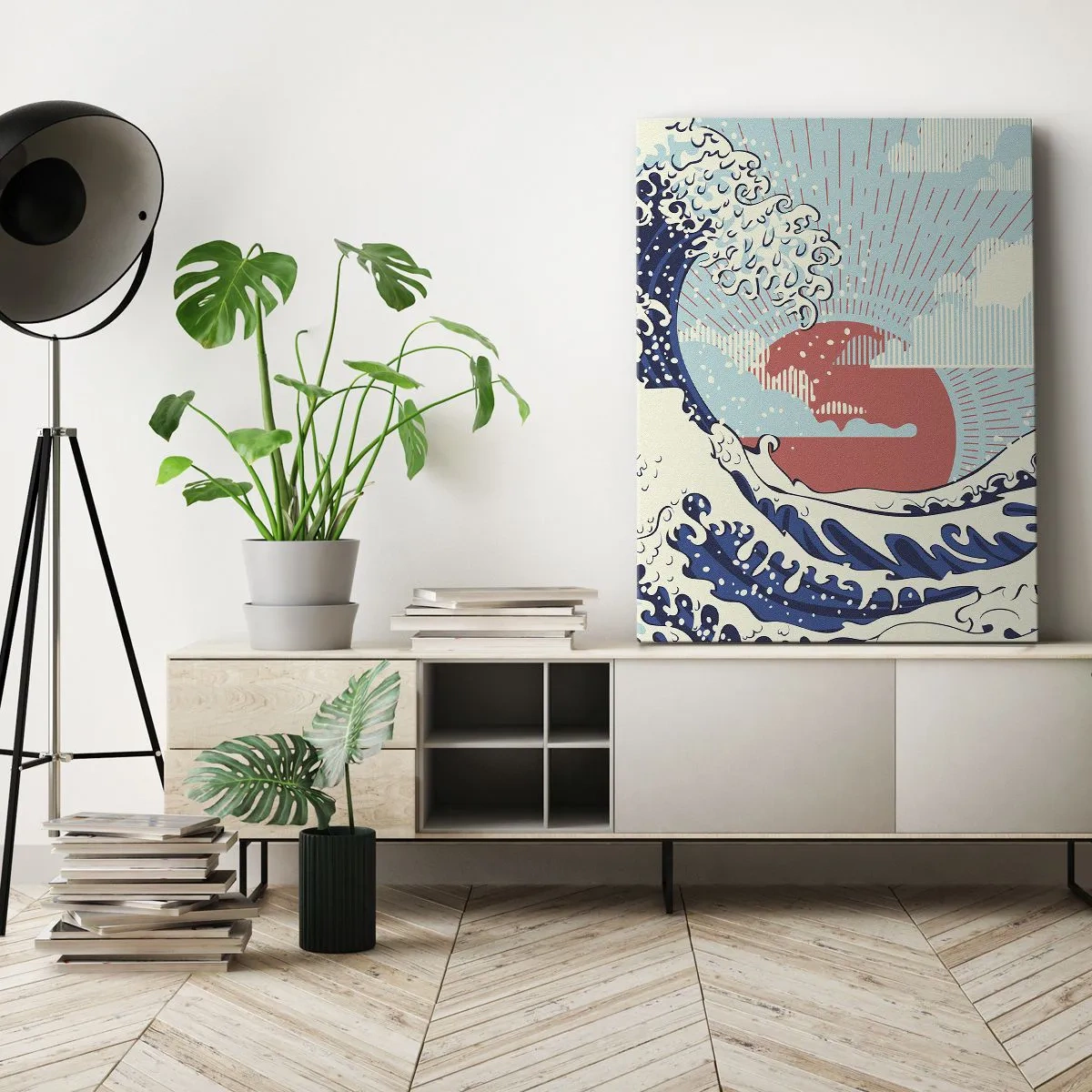 Lærredstryk - Billede på lærred - Fra japanske inspirationer - 50x70 cm