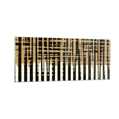 Billede på glas - Arkitektonisk abstraktion - 100x40 cm