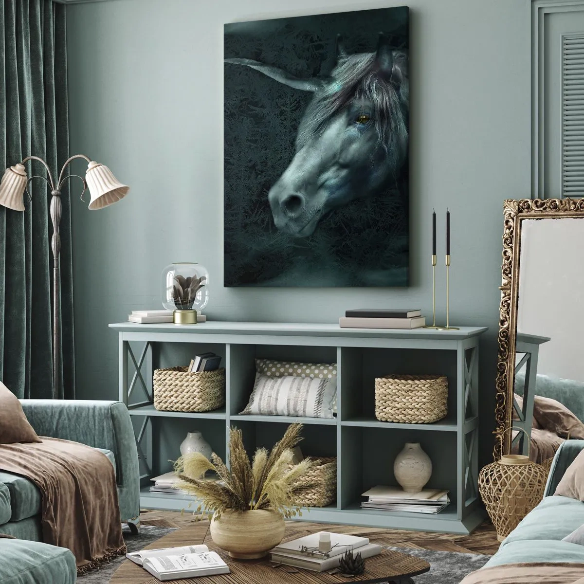 Lærredstryk - Billede på lærred - I en eventyrlig skov - 50x70 cm