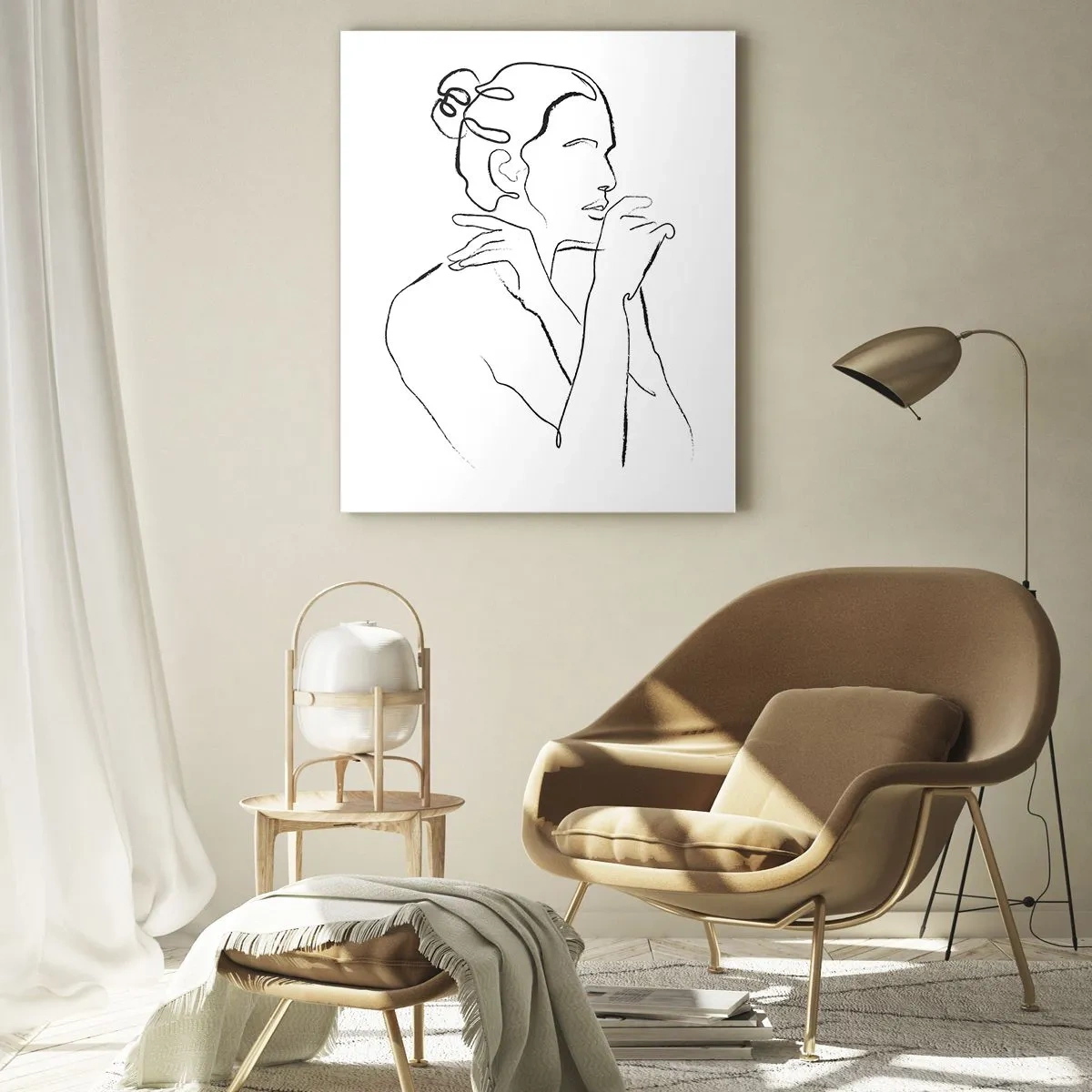 Billede på glas - Nøgen: et sensuelt mysterium - 70x100 cm