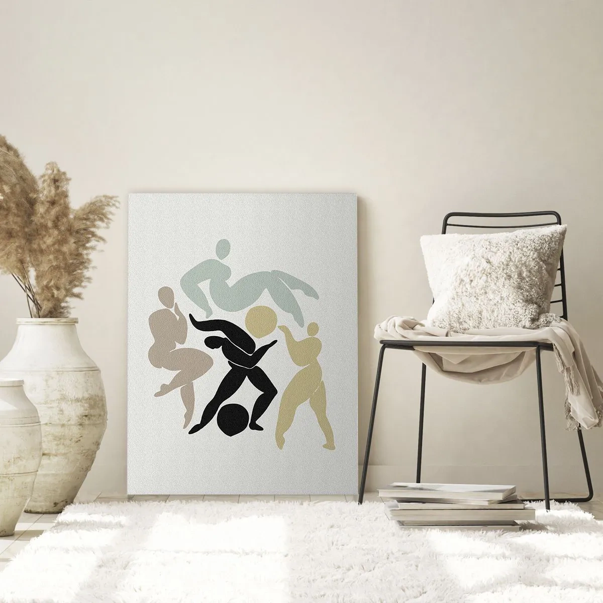 Billede på glas - Bevægelse for sundhed og skønhed - 80x120 cm