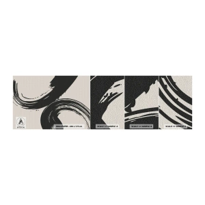 Fototapet Prøve Standard Eco - Fejende og cirkulær - Stykke, Børste, Minimalisme - 100x30 cm