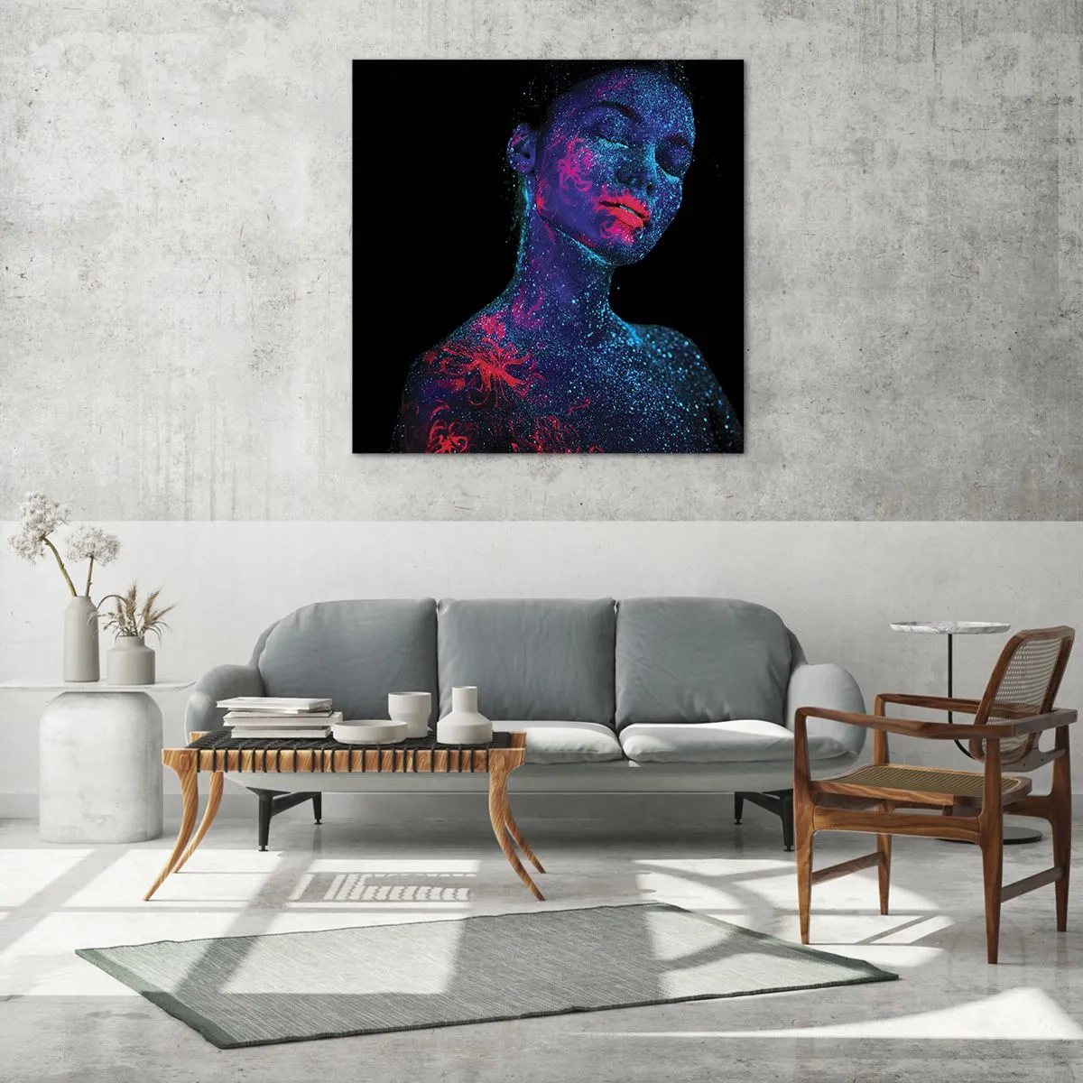 Billede på glas - I stjernestøv - 50x50 cm