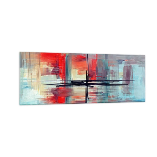Billede på glas - Landskab i en ukendt dimension - 140x50 cm