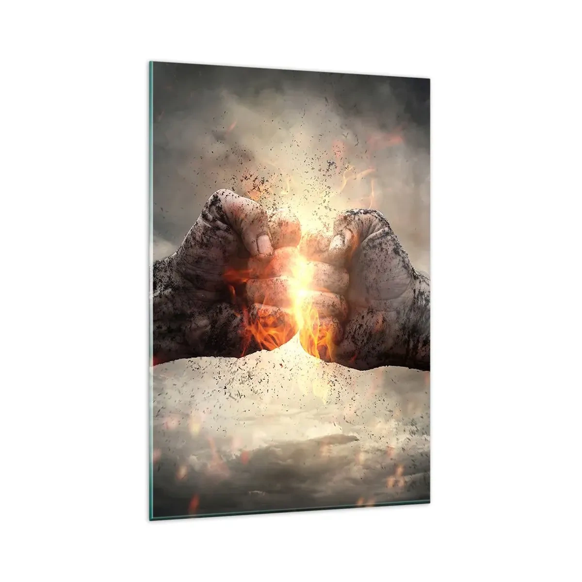 Billede på glas - Stå op til kamp - 80x120 cm