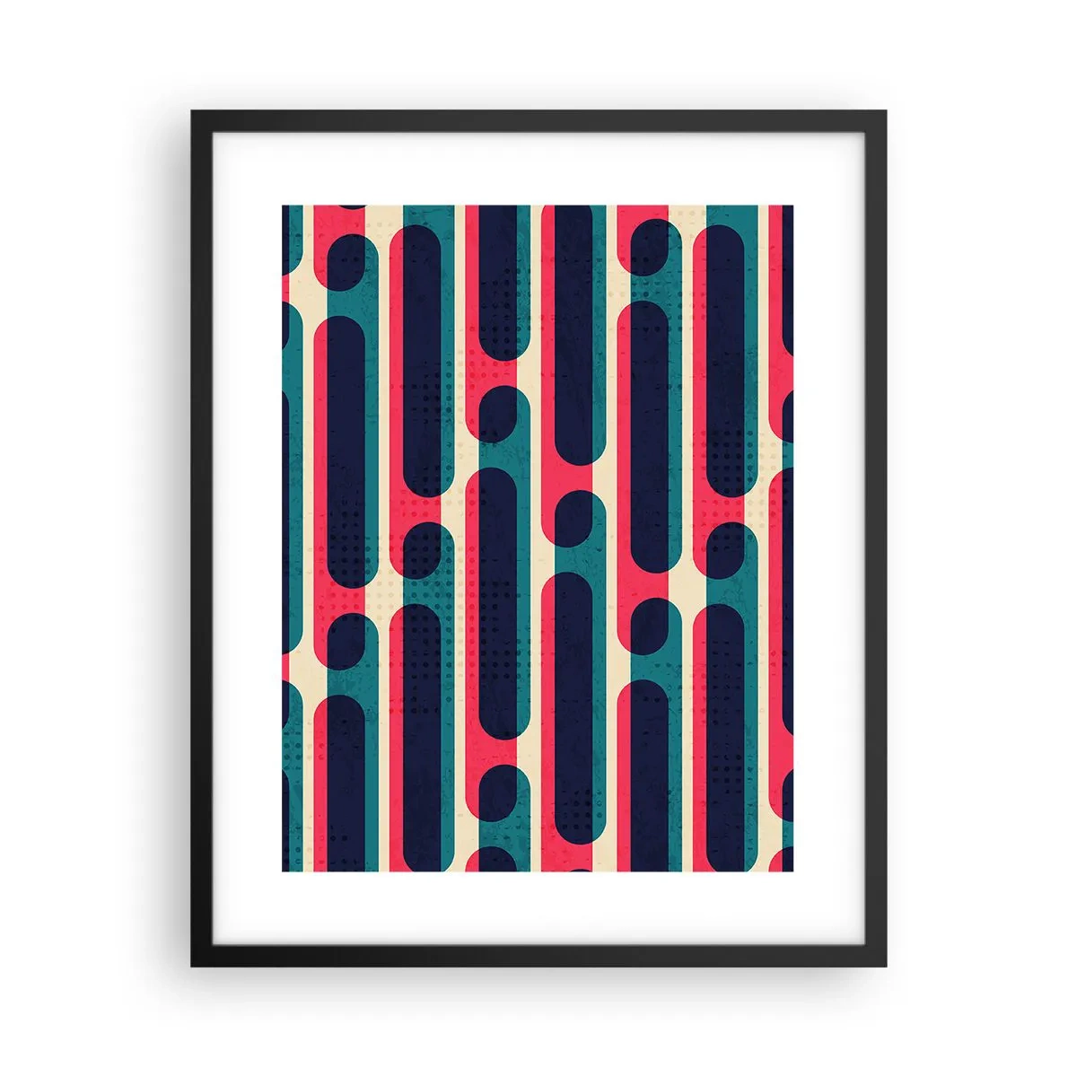 Plakat i sort ramme - Indad og fremad - 40x50 cm