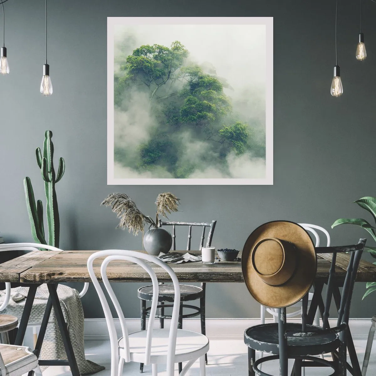 Plakat - Pakket ind i tåge - 60x60 cm