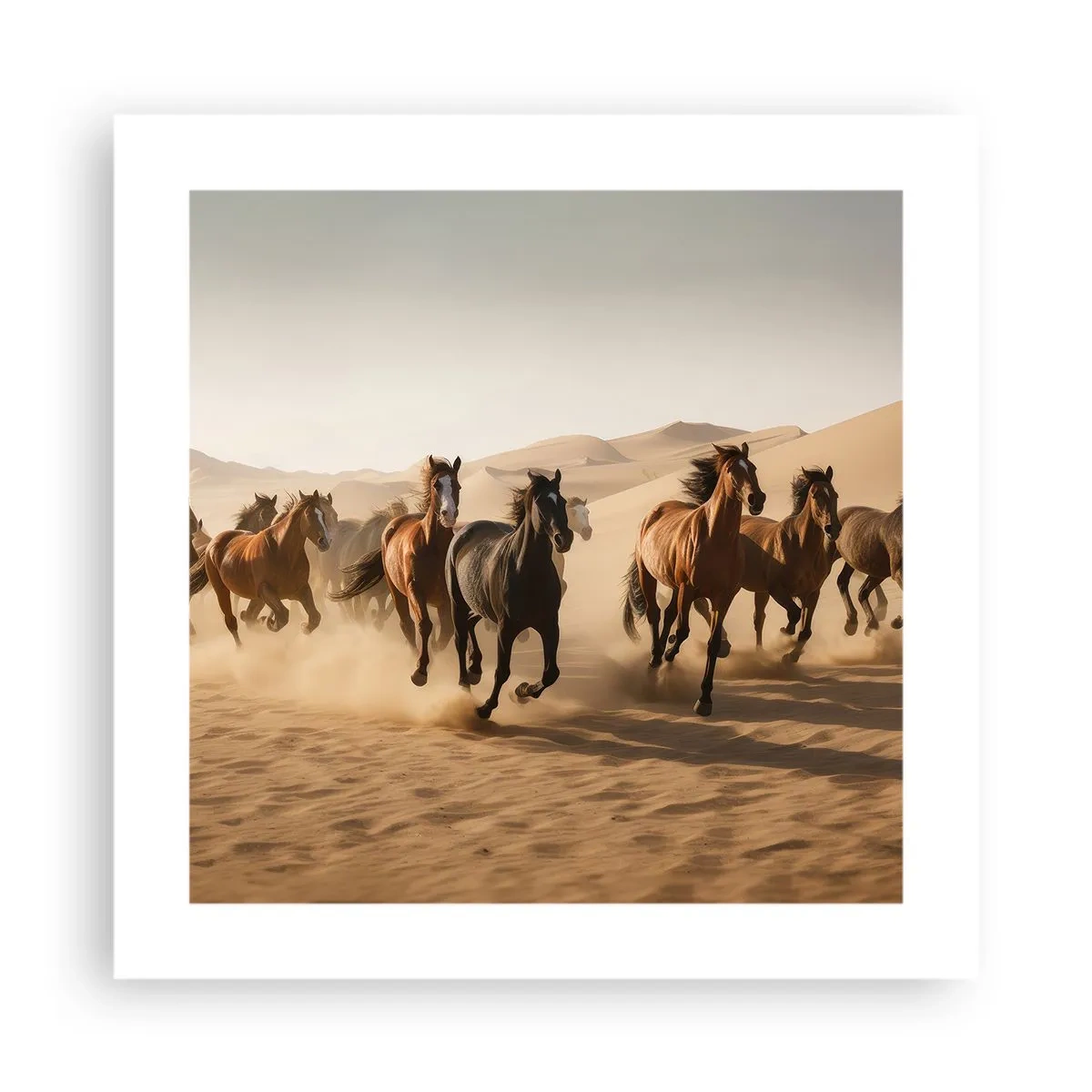 Plakat - Fri som vinden - 40x40 cm