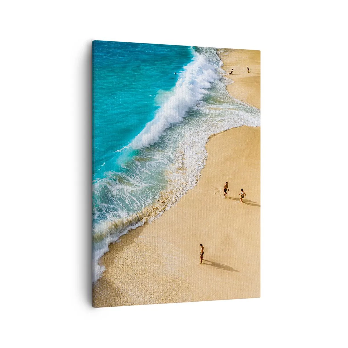 Lærredstryk - Billede på lærred - Og så solen, stranden... - 50x70 cm