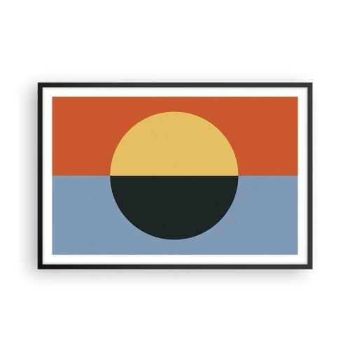 Plakat i sort ramme - En sammensætning af varme og kølighed - 91x61 cm