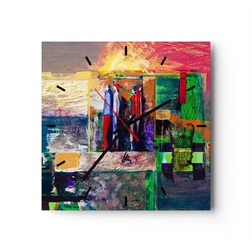 Vægur, Uret - Forhold og følelser - 30x30 cm