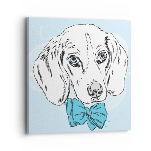 Lærredstryk - Billede på lærred - Elegance for hunde - 30x30 cm