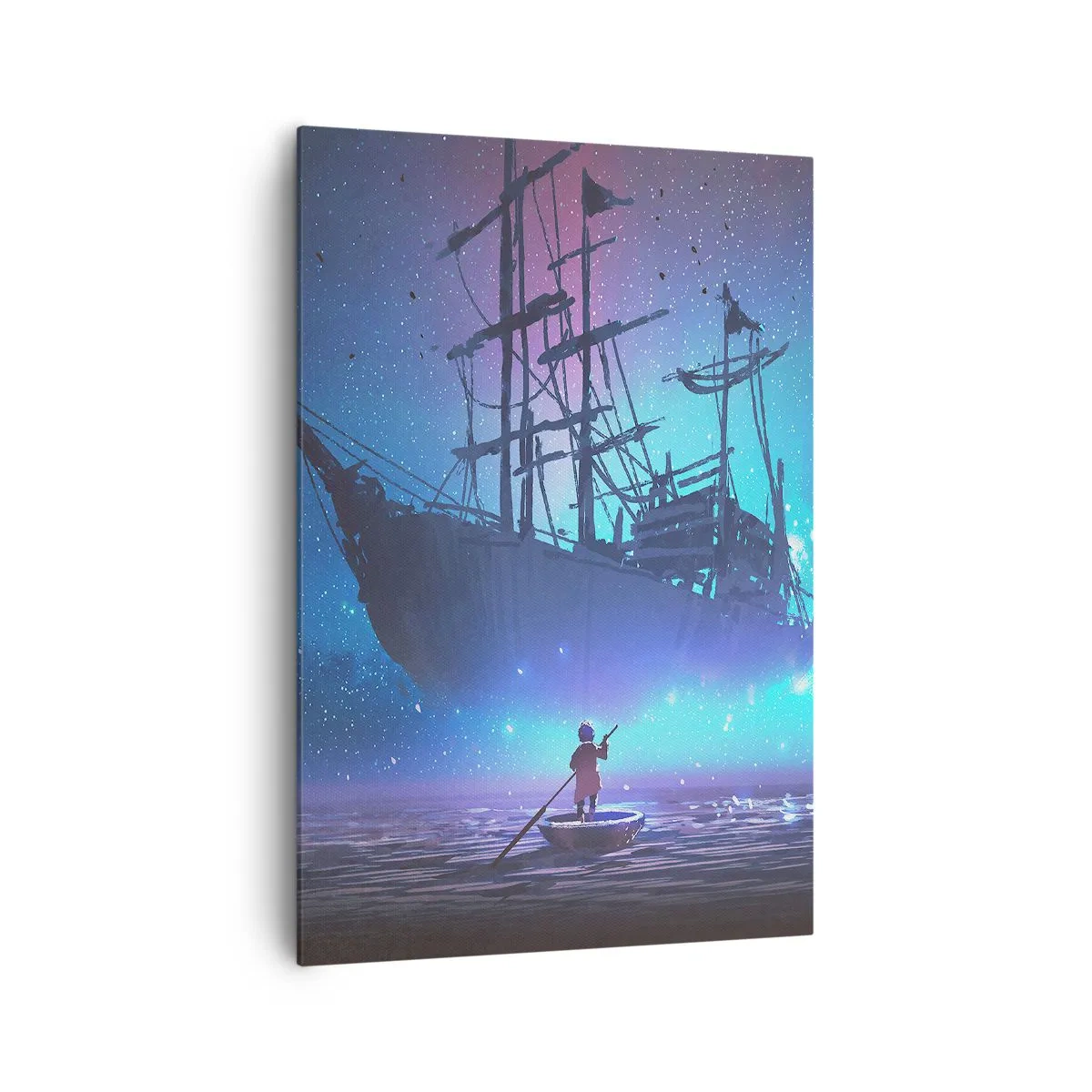 Lærredstryk - Billede på lærred - Et møde med myten om havet - 70x100 cm