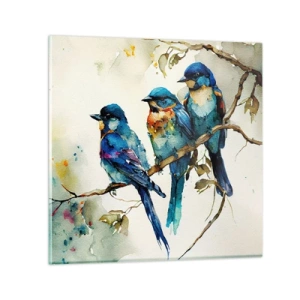 Billede på glas - Er han fornærmet? - 30x30 cm