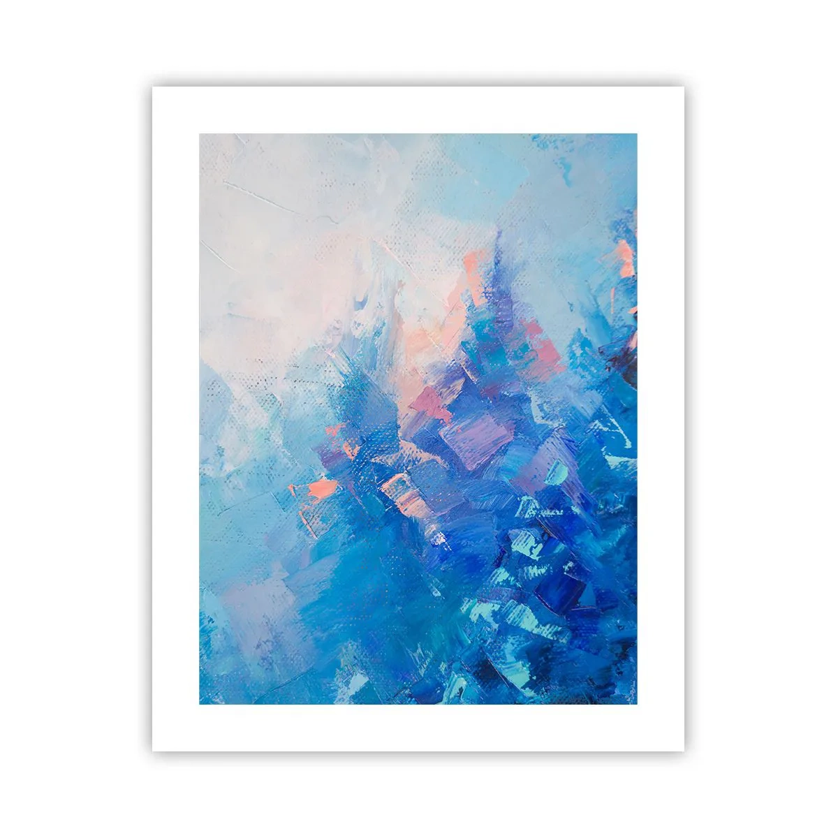Plakat - Vinter abstraktion - 40x50 cm